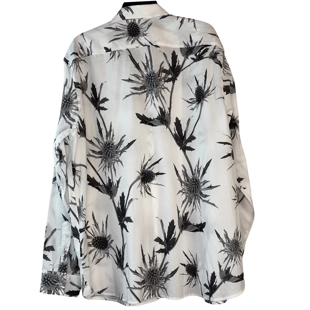 Ted Baker London Oldford Thistle Print Button-Up Shirt Size 6 (XXL) - Picture 5 of 15